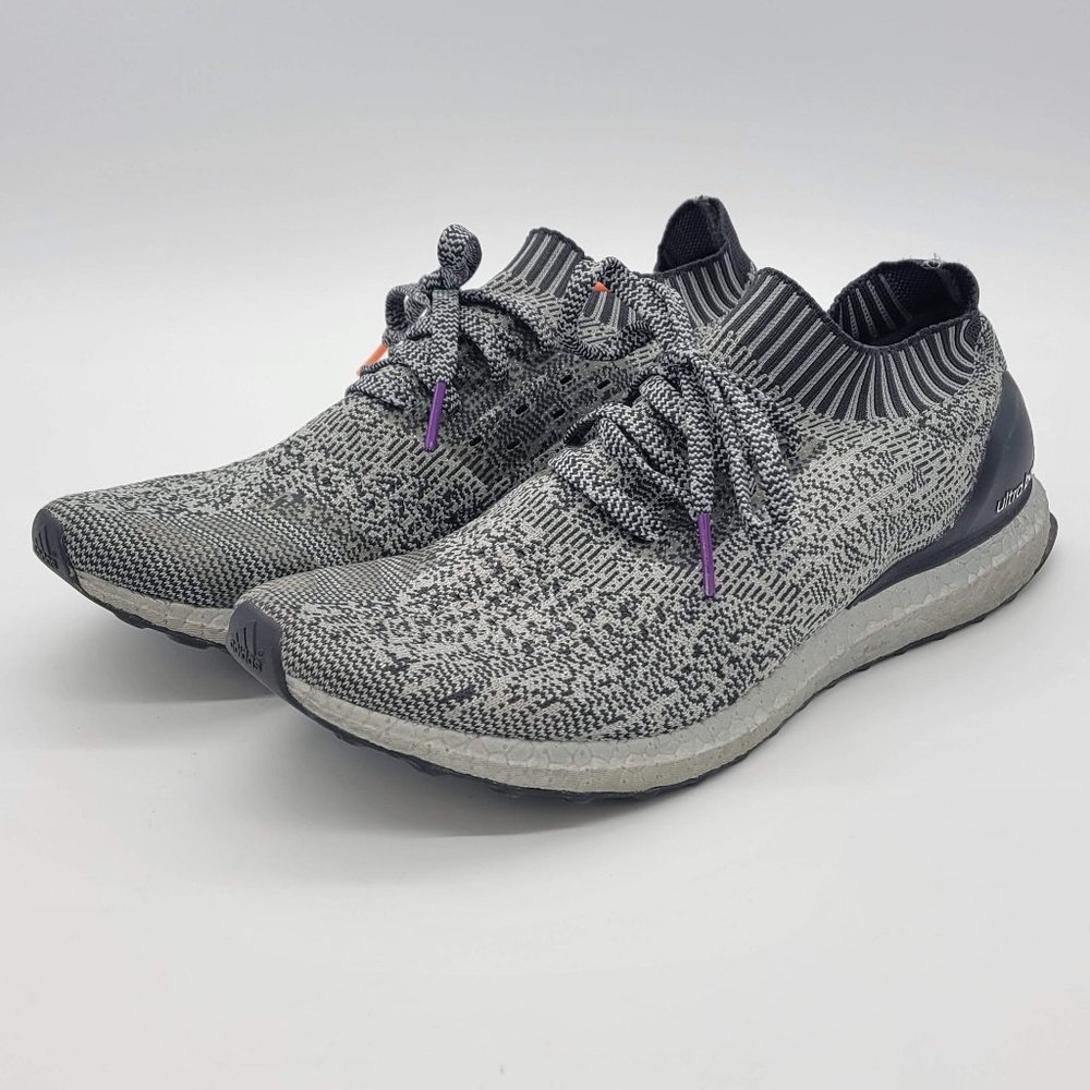 ULTRABOOST UNCAGED SILVER. SIZE 12. NO BOX. WORN, BUT IN GREAT SHAPE.